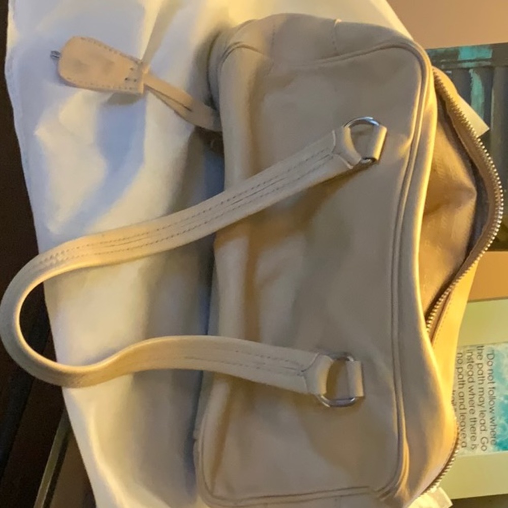 SOLD!  Authentic Prada bag very soft leather cream color